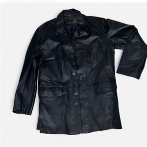 Cougar Black Leather Jacket